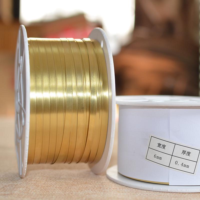 厂家直供高精H65可切割电镀铜带机宽6mm电子配件黄铜带