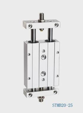 stmb滑台气缸双杆双轴双缸动型复双出气动10/16/20/25x50x75x100