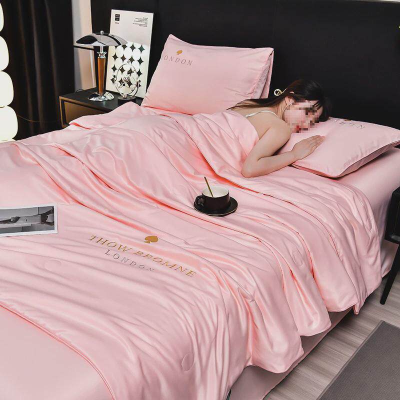 冰丝夏被四件套床笠款夏季被芯可机洗空调被天丝夏凉被夏天薄新品