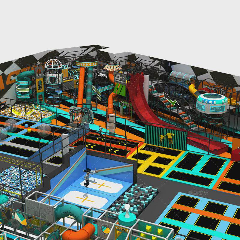 潮玩运动馆大型室内网红蹦床儿童小型蹦蹦床运动健身游乐设备厂家