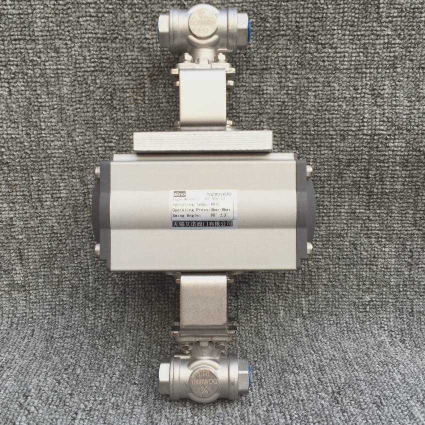 议价Q611N-320P气动双联高压球阀 内螺纹液压超高压一拖二