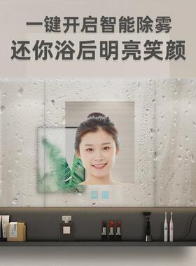 不锈钢浴室镜柜单独挂墙式带收纳柜卫生间镜子置物架黑色镜柜
