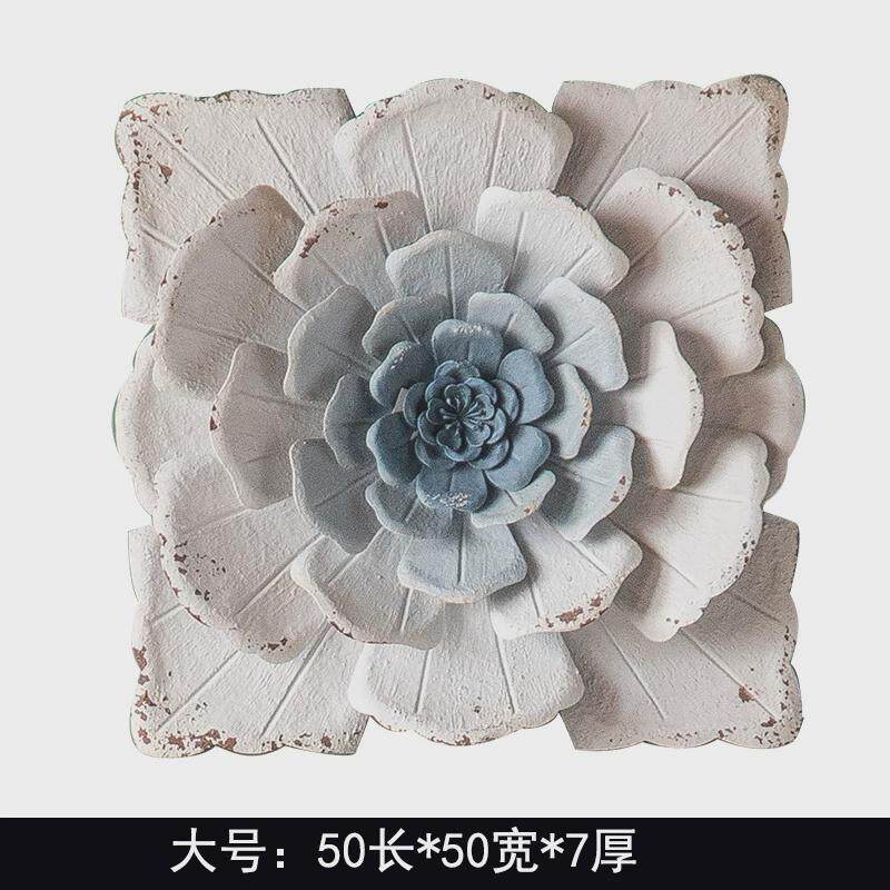 拍摄玄关装饰花朵壁挂婚庆民宿摆件家用客厅背景墙铁艺复古壁饰