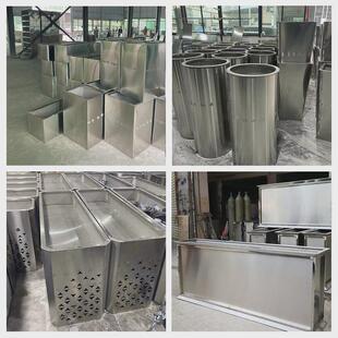 fnn1花坛不锈钢花箱户外树池种植箱定制广场移动花盆室外组合花