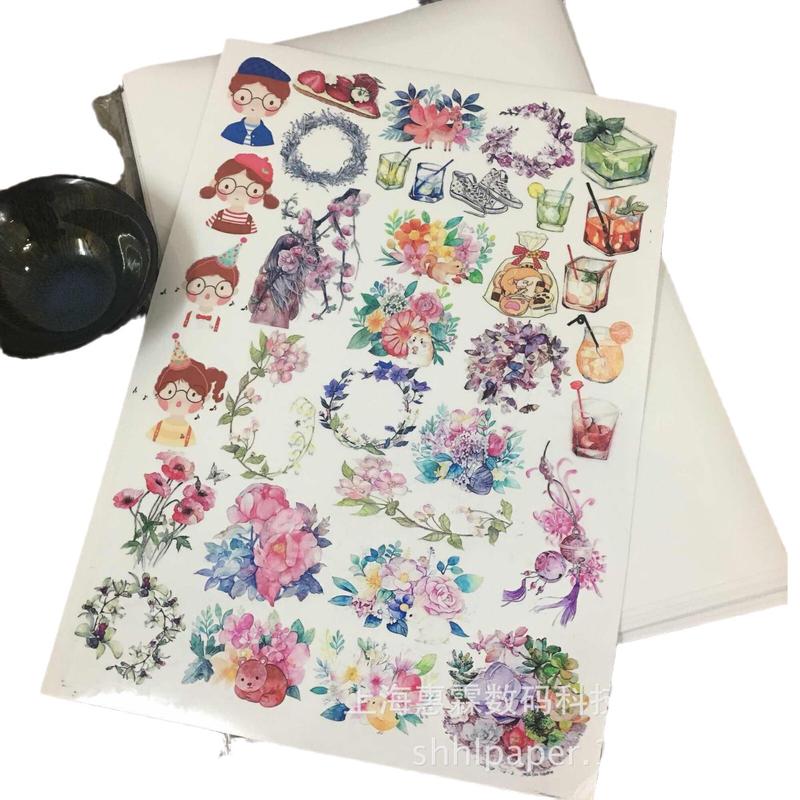 包邮防水a4a3带背胶PET透明不干胶打印纸喷墨水性彩色标签纸贴纸