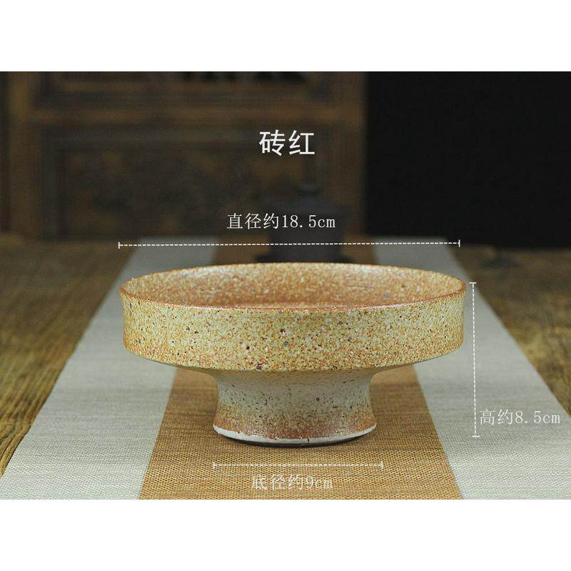 手作陶瓷花盆高脚禅意花盆花器插花中式花道插花盆器写景菖蒲水培