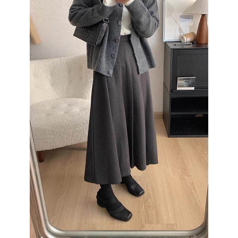 毛呢百褶裙女秋冬加厚胖妹妹mm梨形身材显瘦遮胯a字子,女装/女士精品,大码半身裙,淘宝优惠券,粉丝福利购,淘宝优惠卷