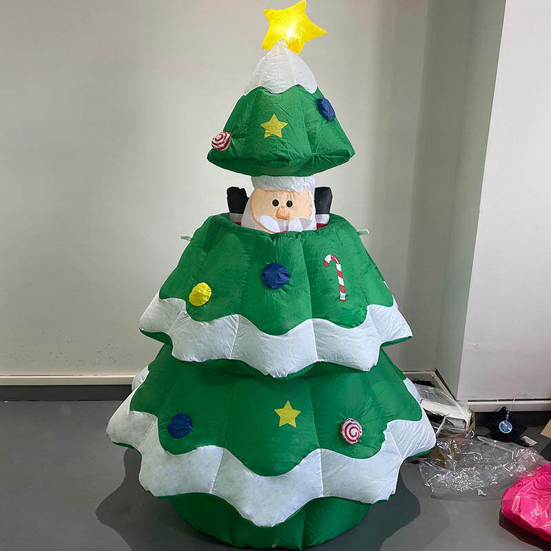 卡车充气圣诞老人圣诞节圣诞树发拱门派对庭院装饰气模