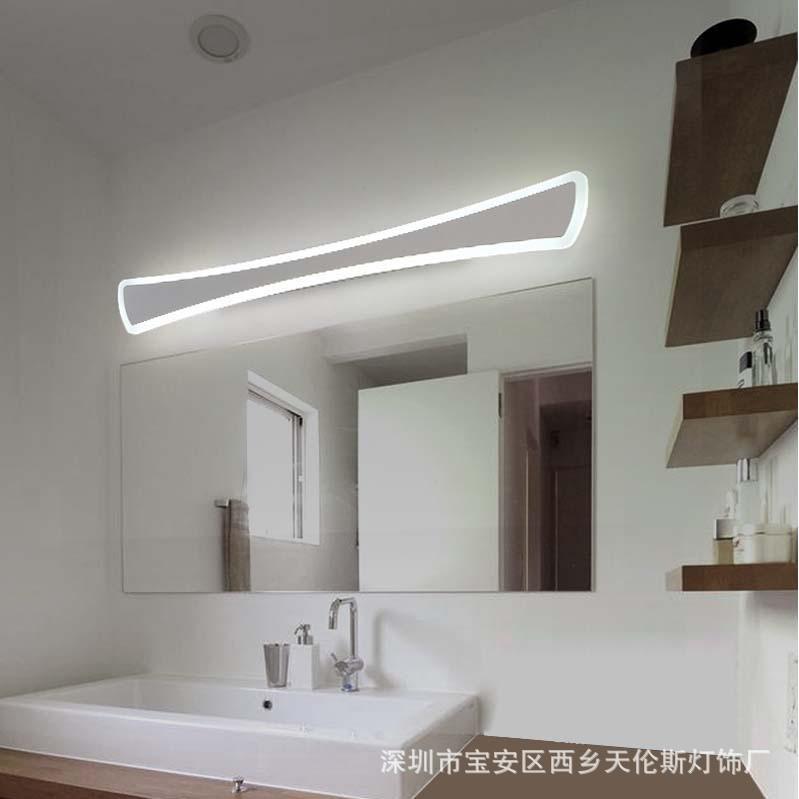 热销北欧镜前灯亚克力卫生间卧室led浴室换衣间走廊柜灯化妆灯照