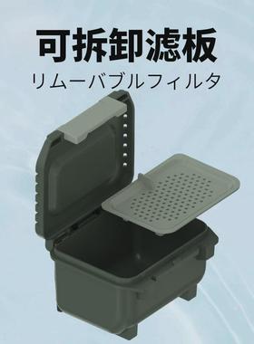 热销MEBAO户外溪流饵盒多功能路亚钓箱配件带磁活饵收纳盒钓鱼用