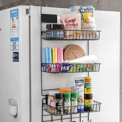 冰箱挂代发架置物架收纳厨房用品上方壁挂多层挂钩侧面挂架家用物