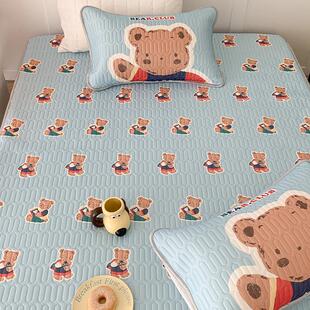 ki9s床笠款凉空调软席丝乳胶凉席1.5m1.8三件套仙美缦纱感冰丝席1