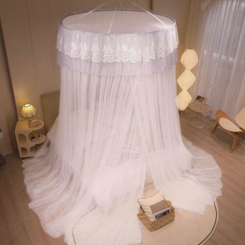 蚊帐蚊帐家用落地式吊顶圆形免安装公主风加厚加密落地蚊帐