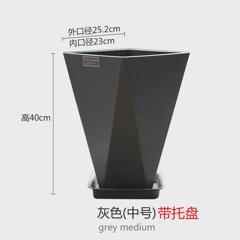 仿水泥塑料大口径方形菱形树脂大花盆绿植北欧风客厅阳台简约花盆,鲜花速递/花卉仿真/绿植园艺,花盆,淘宝优惠券,粉丝福利购,淘宝优惠卷