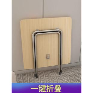 小桌子实用简易x100宿舍可折叠方桌子伸缩休闲桌高度宽50正方桌窄