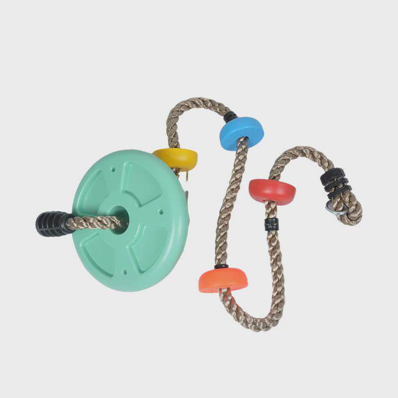 粉色大小圆盘秋千儿童锻炼室内户外秋千攀爬悬挂秋千（送配件）