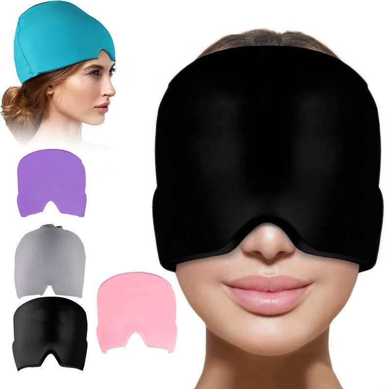 Form Fitting Gel Ice Headache  Migraine Relief Hat Cold Comp