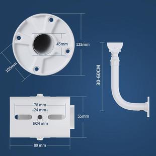 供应zsx伸缩围墙单鸭嘴头加粗加厚支架铝合金鸭嘴摄影机闭路支架