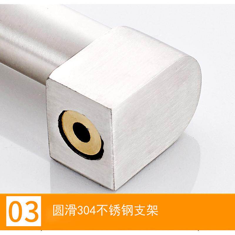 热销cs厨房挂杆304不锈钢一排锅钩厨具用具挂钩挂长杆置物架打孔