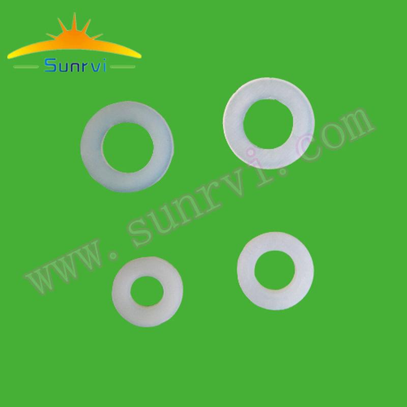 尼龙垫片m6螺丝防腐蚀白色弹簧垫圈绝缘垫片介子外径12mm平垫千个