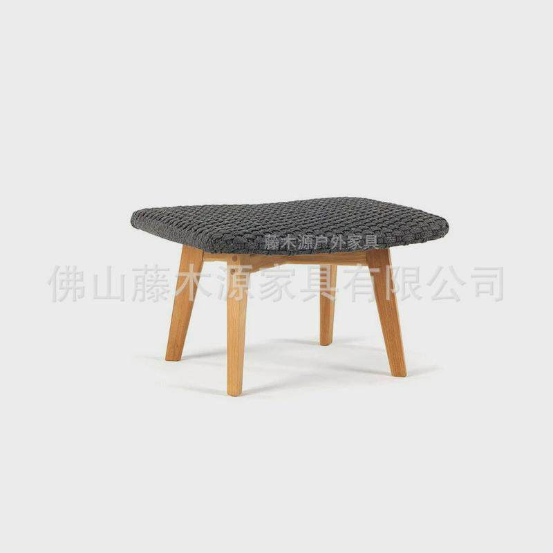 欧式户外阳台高背摇椅北欧艺术藤椅酒店民宿柚木庭院个性藤编椅子
