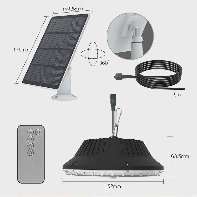 太阳能吊灯门前车库灯遥控感应太阳能高亮庭院壁灯led应急照明灯