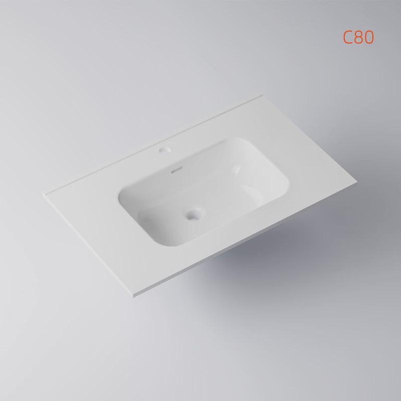 高系列技家用卫生间阳台50宽拉科盆胆深度14cm陶瓷一体盆台上盆