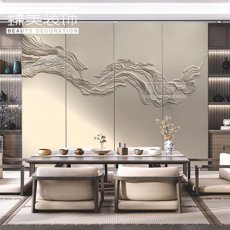 割卧室客厅皮雕硬包背景墙浮雕软包立体电视墙雕沙发墙板装饰壁画