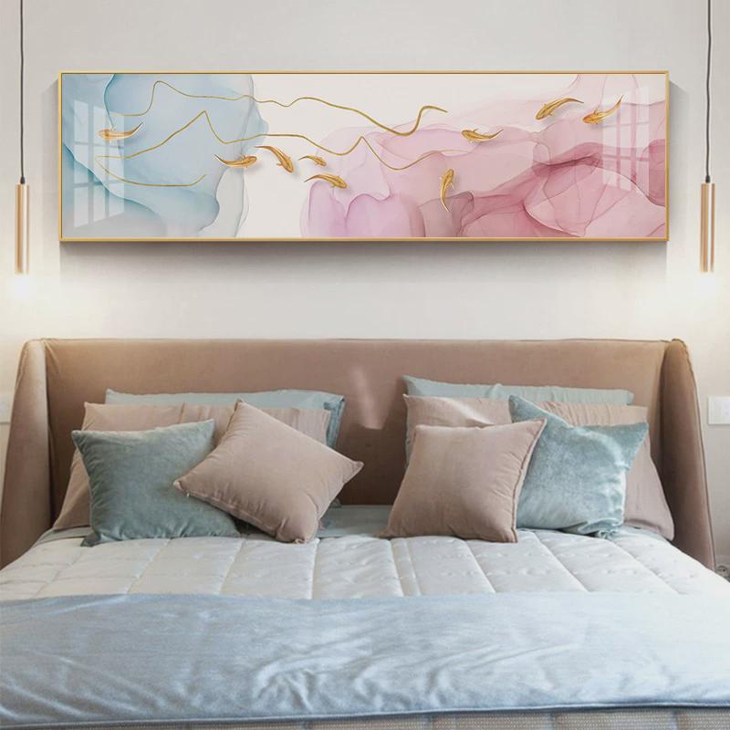 现代简约轻奢客厅装饰画沙发背景墙挂画卧室床头客房壁画瓷晶图片