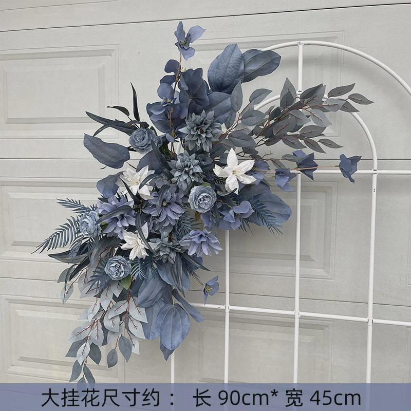 假花婚庆地排花高级感仿真花订婚宴花束排花成品婚礼布置背景挂花