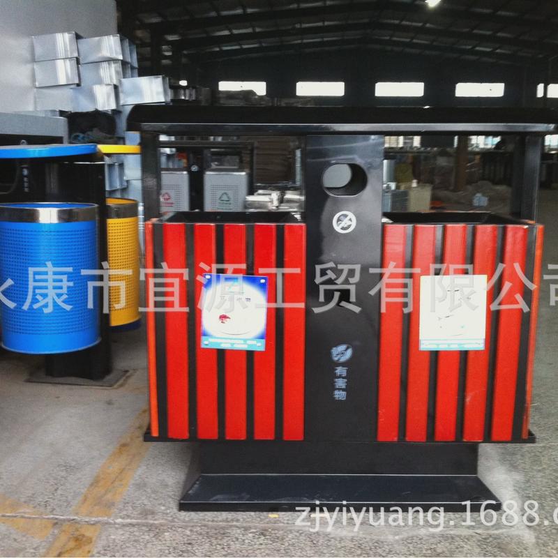 木源分类垃圾桶果壳箱户外钢宜垃圾桶高档垃圾桶