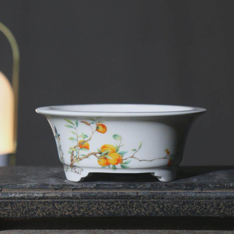 紫砂花盆青瓷陶瓷盆景盆手绘彩绘龙盆山水盆觅陶乡飘口盆菖蒲盆,鲜花速递/花卉仿真/绿植园艺,花盆,淘宝优惠券,粉丝福利购,淘宝优惠卷