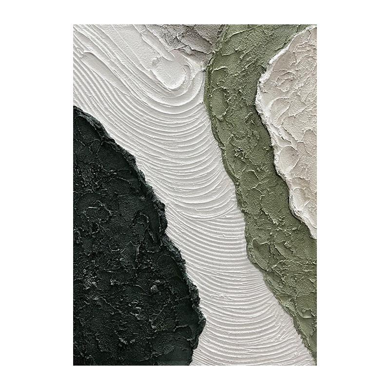 酒店纯手绘油画现代简约抽象挂画大幅立体客厅玄关走廊装饰画山峦图片