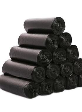 si6k利得经济办公垃圾袋家用款黑色中号加厚分类桶用45*50cm600只