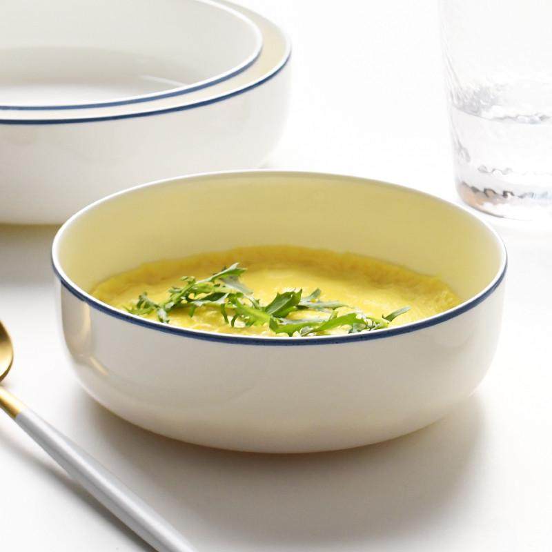 6寸面碗加深蒸蛋碗盘子窝盘家用蒸蛋羹专用碗蒸饭碗酒店骨瓷菜碟,餐饮具,碗,淘宝优惠券,粉丝福利购,淘宝优惠卷