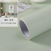 ali6加厚纯色贴纸墙纸自粘素色家具贴豆绿波音软片自翻新贴防水即