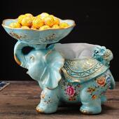 饰摆件多功能大象收纳盒纸巾盒 创意抽纸盒客厅茶几餐桌装 欧式 个性