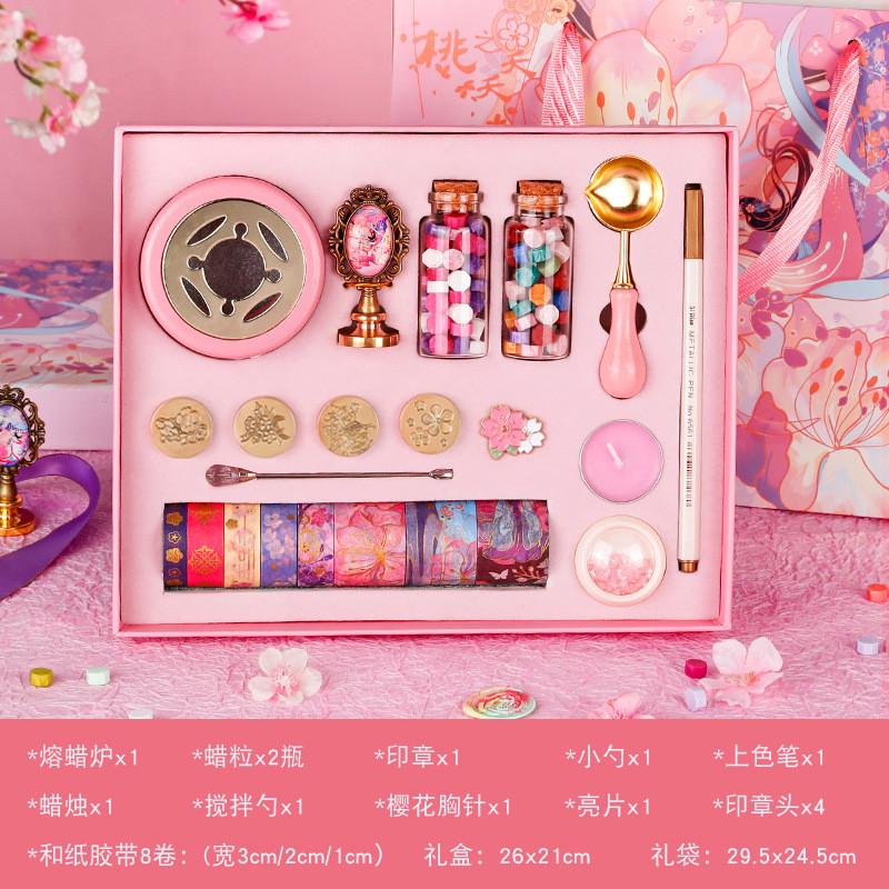 欧式复古火漆印章套装蜡粒熔炉信封具封口古风印章头手账小工请帖