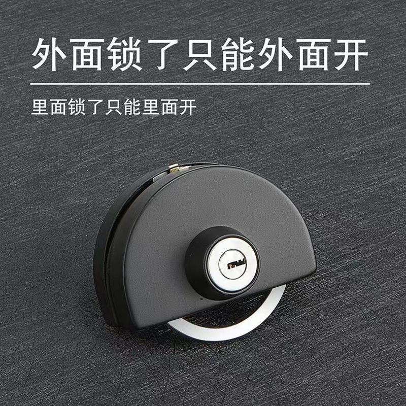 移门勾锁有框玻璃门锁铝合金门锁推拉门钩锁双开带框玻璃锁木门锁