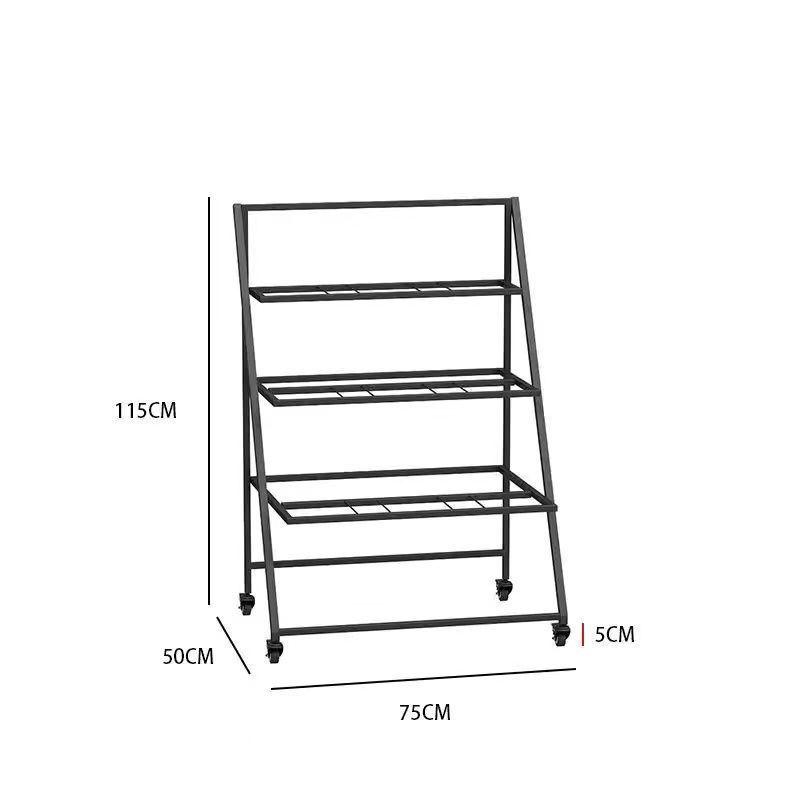 室外花店可折叠可移动阶梯多层花店花架高档架子摆摊花桶展示架