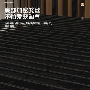 狗笼子大中小型犬全管狗笼金毛拉布拉多加粗铁笼子室内狗房子狗窝