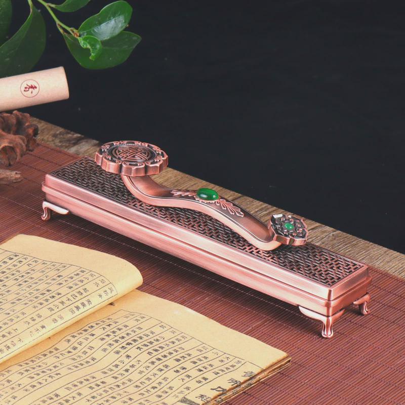 如意合金卧香炉家用室内线香炉香盒香插檀香沉香熏香炉仿古香薰炉