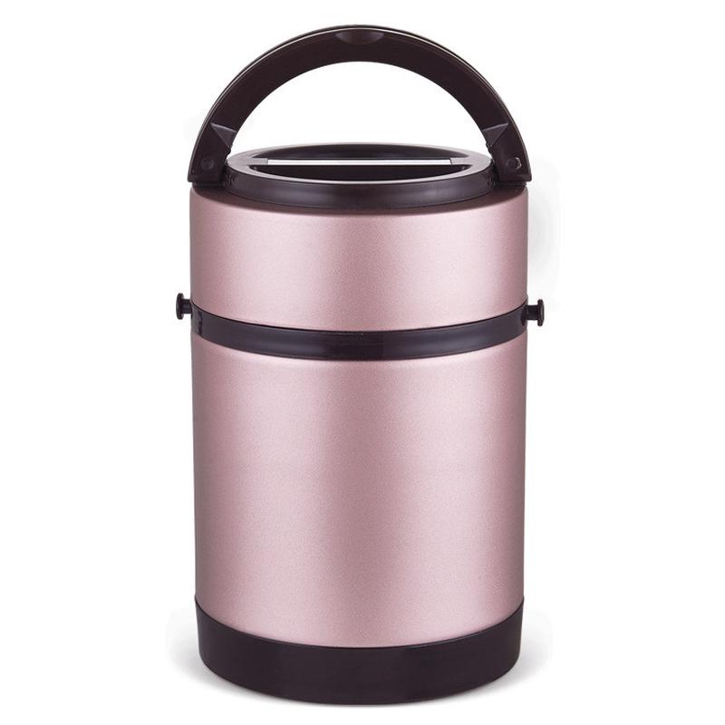 304不锈钢超长保温饭盒真空学生锅2/3三层闷烧壶便当盒成人提饭桶