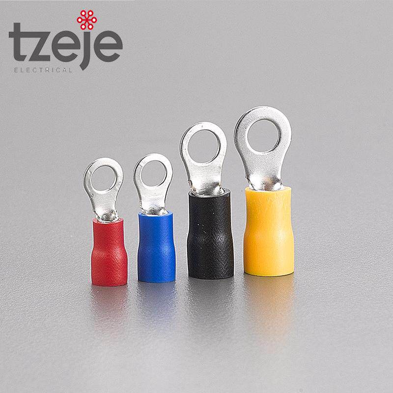 圆型O型预绝缘端头RV2系列铜鼻子紫铜冷压接线端子