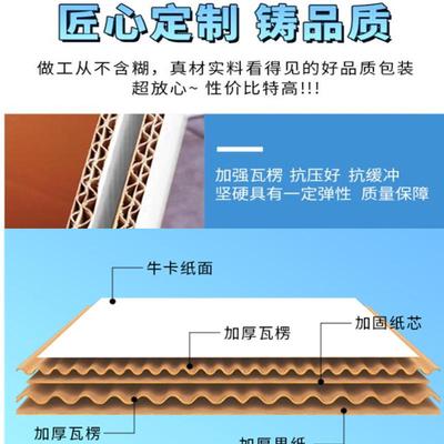 白色纸箱正方形半高加厚加硬环创绘画牛皮硬纸箱子搬家打包箱定制