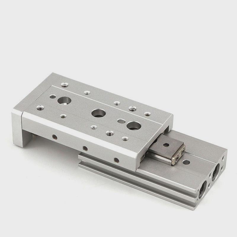 导轨滑台气缸带mxs8/12-10-20-30-40-50-100hls双轴小型气动直线