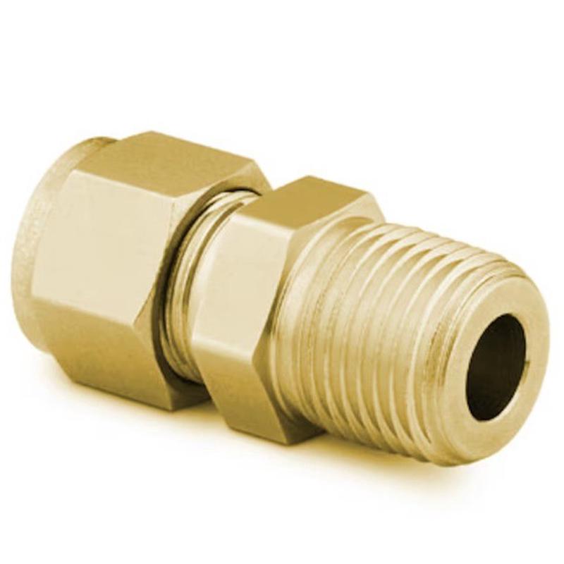 六角伟洛克管接头ss-2-hn-2rs世外螺纹接头，1/8外螺纹npt