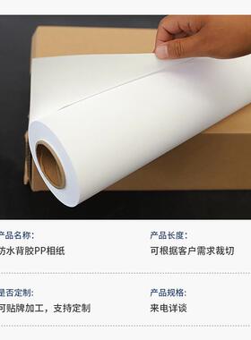 防水背胶pp合成纸150背胶180克双墨克pp相纸加厚背景墙纸装饰画