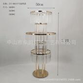 跨境舞台桌花器亚克力花架婚礼婚庆签到处铁艺花架路引装 饰摆件