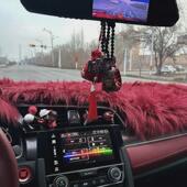 毛绒中控垫改装 汽车内饰可爱潮款 个性 遮阳垫仪表台隔热防尘防晒垫